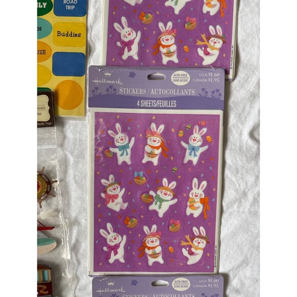 Sticker Scrap Book Acid-free Hallmark Easter Patriotic Alphabet San Francisco - Picture 10 of 15